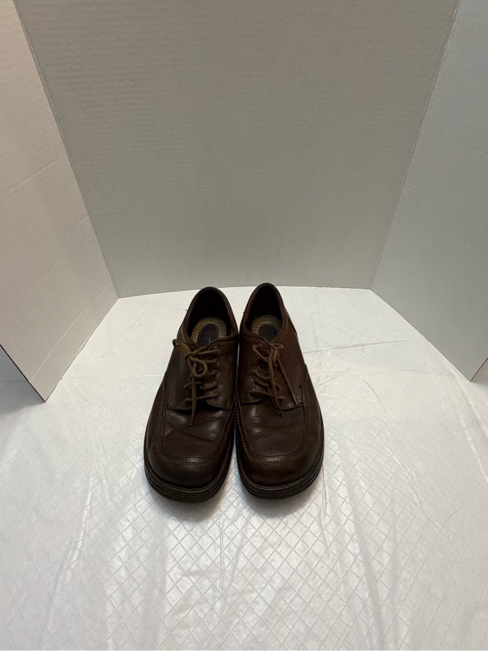 Unlisted by Kenneth Cole Brown Leather Derby Lace-Up Shoes Size 10